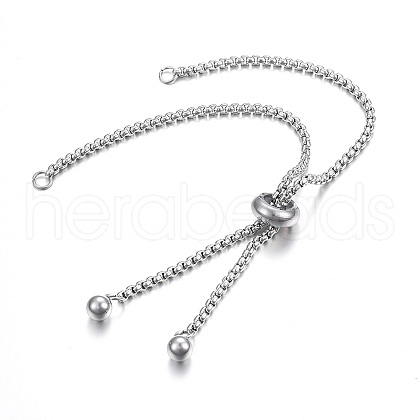DanLingJewelry Adjustable 304 Stainless Steel Bracelet Making STAS-DL0001-05-1
