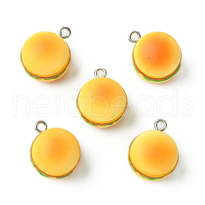 Imitation Food Resin Pendants RESI-CJC0015-28-1