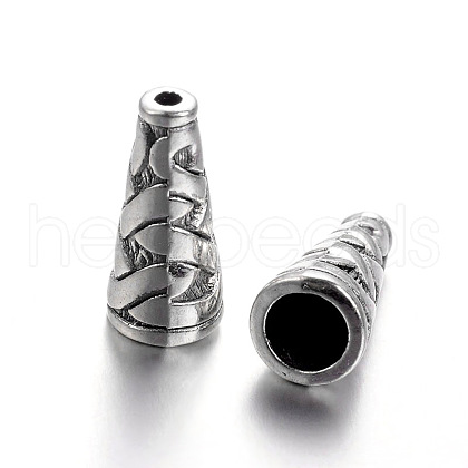 Tibetan Style Alloy Bead Cone X-TIBEB-00821-AS-NR-1