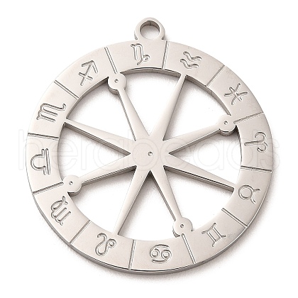 Non-Tarnish 304 Stainless Steel Pendants STAS-E199-10P-1