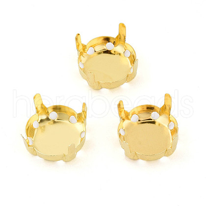 201 Stainless Steel Sew on Prong Settings STAS-T032-01-12mm-G-1