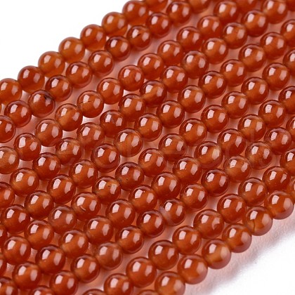 Natural Carnelian Bead Strands G-A130-3mm-K13-1