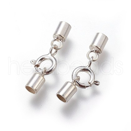 925 Sterling Silver Spring Ring Clasps STER-G019-E-08S-1