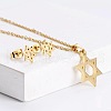 201 Stainless Steel Pendant Necklace & Stud Earring Sets FS-WGB816B-01-1