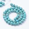 Synthetic Green Turquoise Beads Strands X-G-T055-8mm-12-1-3