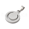 304 Stainless Steel Pendants STAS-F313-20P-2