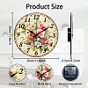 MDF Printed Wall Clock HJEW-WH0058-025-2