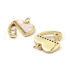 Rack Plating Real 18K Gold Plated Brass Pendants KK-B077-27G-2