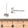 925 Sterling Silver Clear Cubic Zirconia Stud Earrings EJEW-Q030-05P-3