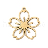 5Pcs 201 Stainless Steel Pendants STAS-K299-03B-G-1