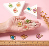 Craftdady 12Pcs 6 Colors Epoxy Resin Pendants RESI-CD0001-05-6