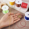 6 Rolls 6 Colors 10M Flat Elastic Crystal String EW-TA0001-04B-6
