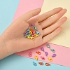 60Pcs 6 Colors Spray Painted Eco-Friendly Alloy Lobster Claw Clasps FIND-YW0001-40-NR-5