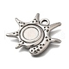 304 Stainless Steel Pendant Cabochon Settings STAS-H477-03B-P-2