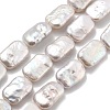 Natural Baroque Keshi Pearl Beads Strands PEAR-P064-01B-08A-2