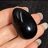 Mother's Day Gifts Natural Obsidian Egg Shaped Palm Stone PW23051600915-1