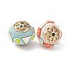 Handmade Resin Indonesia Round Beads IPDL-P005-04KCG-M-2