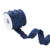 FIBLOOM 10 Yards Polyester Pleated Edged Ribbon for Clothing Decoration DIY-FI0001-13C-1