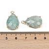 Natural Amazonite Faceted Pendants G-K347-05G-06-3