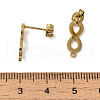 Ion Plating(IP) 304 Stainless Steel Stud Earring Findings STAS-I206-86G-3