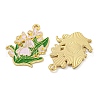 Alloy Enamel Pendants FIND-Z049-01G-C-2