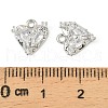 Brass Micro Pave Cubic Zirconia Charms KK-C107-14B-P-3