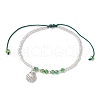 Glass Seed Beads Braided Bracelets BJEW-MZ00176-02-3