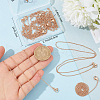 Beebeecraft 10Pcs Brass Cable Chain Necklaces Set MAK-BBC0001-12B-3