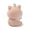 Flocky Opaque Resin Pendants RESI-G105-05C-2
