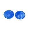 Spray Painted Natural Capiz Shell Connector Charms BSHE-S304-18F-2