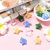 20Pcs 4 Colors Glass Pendants GLAA-YW0003-49-5