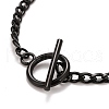 Ion Plating(IP)  304 Stainless Steel Chain Necklaces NJEW-A002-07EB-3