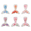 30Pcs 6 Colors Quicksand Sequin Plastic Cabochons KY-CJ0001-42-3