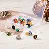 28Pcs 14 Style Natural & Synthetic Mixed Gemstone European Large Hole Beads G-TA0001-37-5