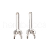 304 Stainless Steel Stud Earring Findings STAS-B091-02B-03P-1