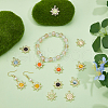 HOBBIESAY 36Pcs 6 Colors Cat Eye Pendants FIND-HY0002-83-5