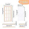 DIY Rectangle Wooden Mini Windows DIY-WH0002-26-2