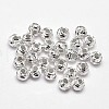 Fancy Cut 925 Sterling Silver Round Beads STER-F012-08A-2