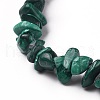 Natural Malachite Chip Beads Stretch Bracelets X-BJEW-JB05765-04-3