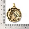 Brass with Cubic Zirconia Pendants KK-Z033-12AS-3