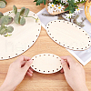 Wooden Knitting Crochet Bottoms Set WOOD-WH0027-15-6