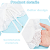 HOBBIESAY 2Pcs 2 Styles Detachable Embroidered False Collars DIY-HY0001-95-3
