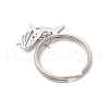 Ocean Theme 304 Stainless Steel Keychains KEYC-JKC01213-06-4