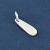 925 Sterling Silver Smile Face Charms STER-D305-01S-2