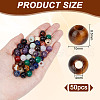 Olycraft 50Pcs Mixed Gemstone European Beads G-OC0005-55-2