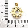Brass Micro Pave Cubic Zirconia Pendants KK-K401-34G-01-3