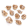 Electroplate Freshwater Shell Pendants SHEL-T018-12G-05-1