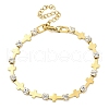 304 Stainless Steel Crystal Rhinestone Link Chain Bracelets for Women BJEW-G712-13B-02-1