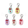 Acrylic & Synthetic Turquoise Pendant Decorations HJEW-JM03048-04-2