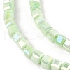 Electroplate Opauqe Glass Beads Strands EGLA-U004-02E-3